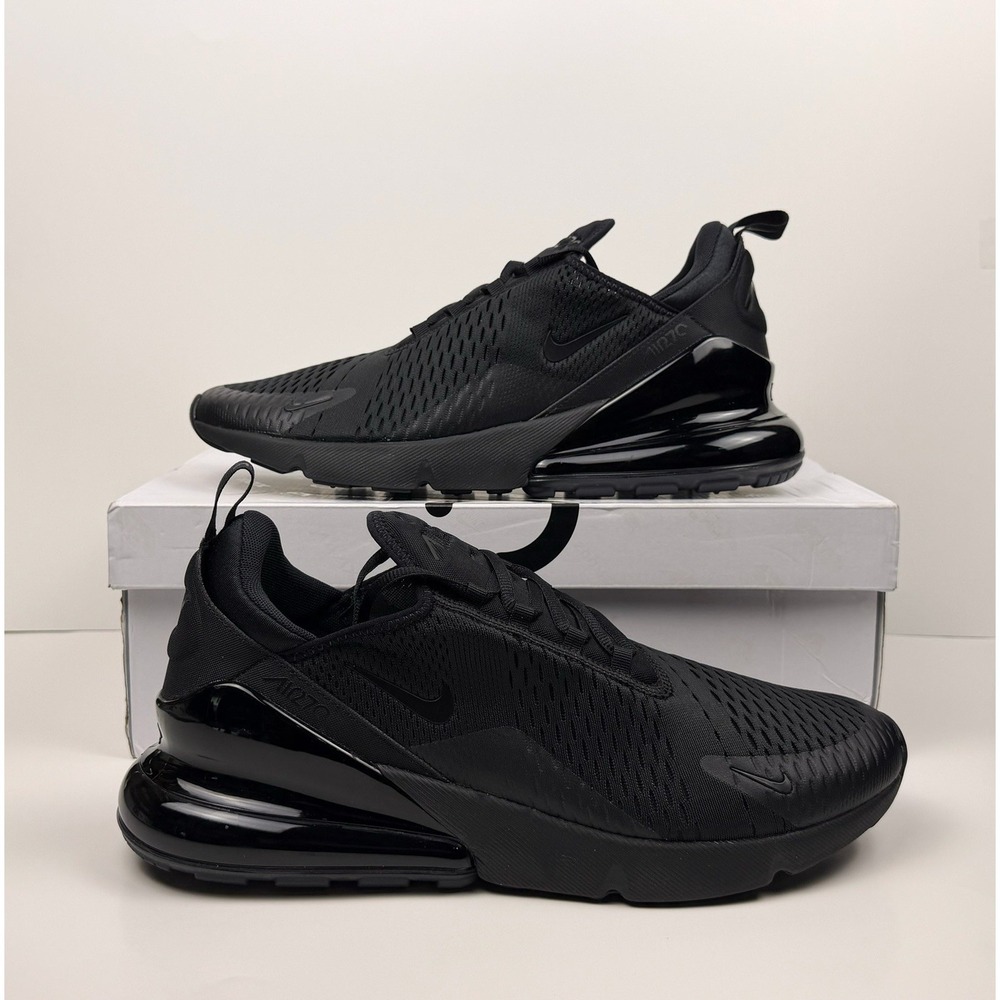 Nike Air Max 270 Sneakers Men's Size 13 Black/Black-Black AH8050-005